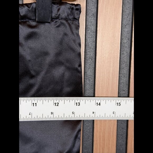 Prada Dust Bag 13.5 x 14.75 Black Stroage Adjustable Accessory Satin - Picture 5 of 6